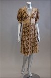 Lot 222 - A Jeff Banks printed crepe de chine day dress,...