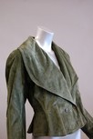 Lot 231 - An Azzedine Alagreen suede jacket, 1980s,...