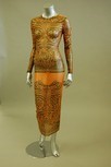Lot 235 - A Jean Paul Gaultier printed jersey gown,...