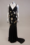Lot 236 - An Emmanuel Ungaro black and gold 30s-inspired...