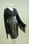 Lot 238 - A Jean Paul Gaultier 'Cuir' black dress, 1990s,...