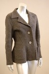 Lot 245 - An Issey Miyake grey wool felt jacket, 1990s,...
