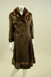 Lot 254 - A Lakoda brown sealskin coat with mink collar,...