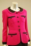 Lot 269 - A Chanel boutique bright pink jacket, 1980s,...