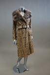 Lot 284 - A Bus Stop red herringbone tweed wool coat,...