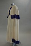 Lot 219 - A white and purple chiffon evening gown and...