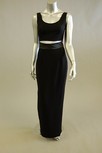Lot 93 - A group of mainly black silk evening wear from...