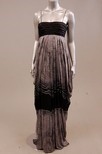 Lot 95 - A black and white printed silk jersey gown,...