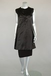 Lot 186 - A Balenciaga couture black satin tunic and...