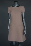 Lot 178 - A Courrges pale pink wool dress, circa 1968,...