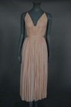 Lot 181 - A Madame Grs rose-pink draped jersey evening...