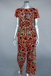 Lot 189 - An Emilio Pucci printed velvet evening...