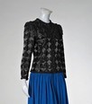 Lot 172 - An Yves Saint Laurent couture black beaded and...