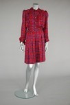 Lot 171 - An Yves Saint Laurent couture tartan silk...