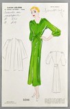 Lot 44 - A folder of fashion sketches, some with...