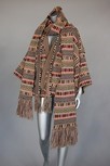 Lot 213 - A Bill Gibb knitted jacket, scarf and belt,...