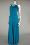 Lot 215 - A Stephen Burrows teal blue silk jersey...