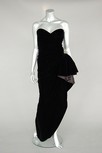 Lot 211 - A Lancetti couture black velvet evening gown,...