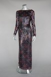 Lot 212 - A Lancetti couture sequined evening gown,...