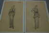 Lot 41 - Fashion sketches ,1913, pencil sketches on...