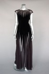 Lot 234 - A Thierry Mugler black velvet and chiffon...