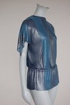 Lot 259 - A Gianni Versace striped blue metallic Oroton...