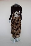 Lot 289 - A John Galliano voided velvet evening gown, AW...