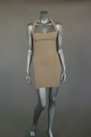 Lot 264 - An Azzedine Alaia beige knitted halter-neck...