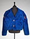 Lot 297 - A rare Leigh Bowery sapphire-blue plush jacket,...