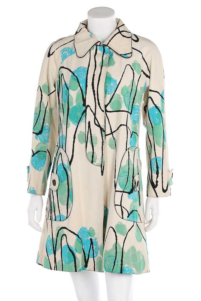 Lot 240 - An Emanuel Ungaro pop-art inspired coat, late...