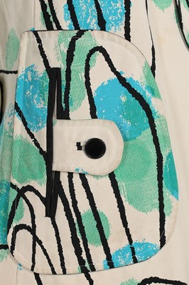 Lot 240 - An Emanuel Ungaro pop-art inspired coat, late...