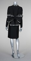 Lot 225 - A Roberto Capucci couture steel grey suit, mid...