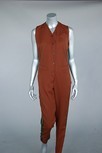 Lot 273 - A Jean Paul Gaultier brown pin-striped wool...