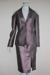 Lot 254 - A Thierry Mugler black wet-look evening...