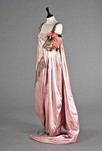 Lot 81 - A pink satin Worth ball gown the label...