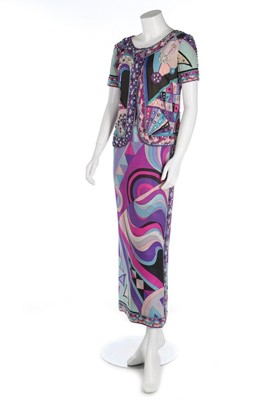 Lot 211 - An Emilio Pucci jewelled psychedelic evening...