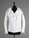 Lot 61 - A rare lady's white cotton powdering jacket...