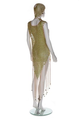 Lot 219 - A 'chainmail' mini dress, American, late 1960s,...