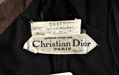 Lot 130 - A fine Christian Dior haute couture brown...