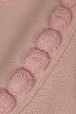 Lot 229 - An André Courrèges couture pink wool cocktail...