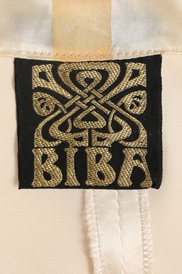 Lot 63 - A Biba medieval inspired ivory satin...