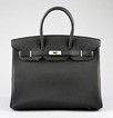 Lot 5 - An Hermès black togo leather Birkin, 2007,...
