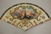 Lot 37 - A painted and varnished ivory brisé fan, mid...