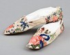 Lot 21 - A pair of brocaded ribbon-silk covered ladies...