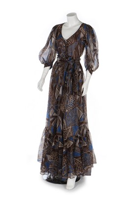 Lot 171 - An Yves Saint Laurent Rive Gauche printed silk...