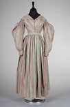 Lot 49 - A pale green and lilac printed cotton day...