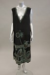 Lot 62 - A 'House of Adair of France' beaded crepe...