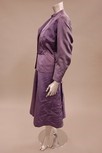 Lot 65 - A Charles James couture violet cannelsilk suit,...