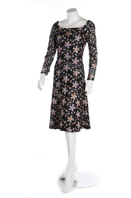 Lot 217 - Two Chanel couture dresses, 1970s, both...