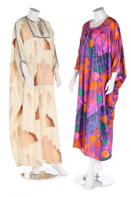 Lot 330 - A group of mainly printed clothing, 1970s,...